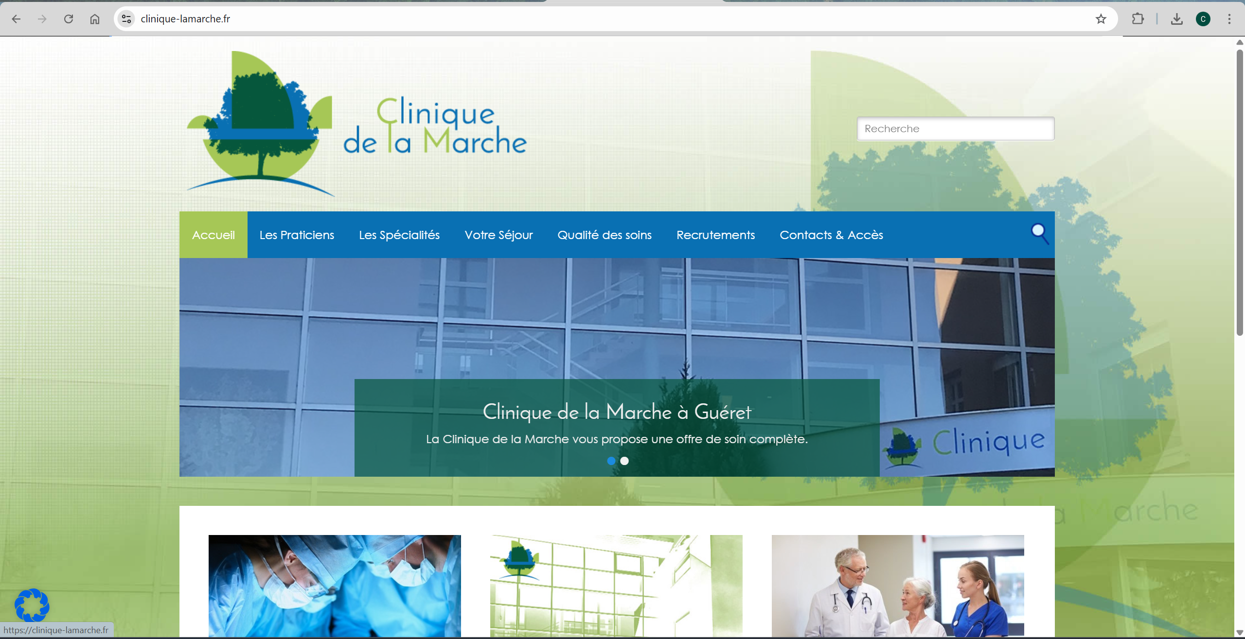 site clinique la marche AVANT