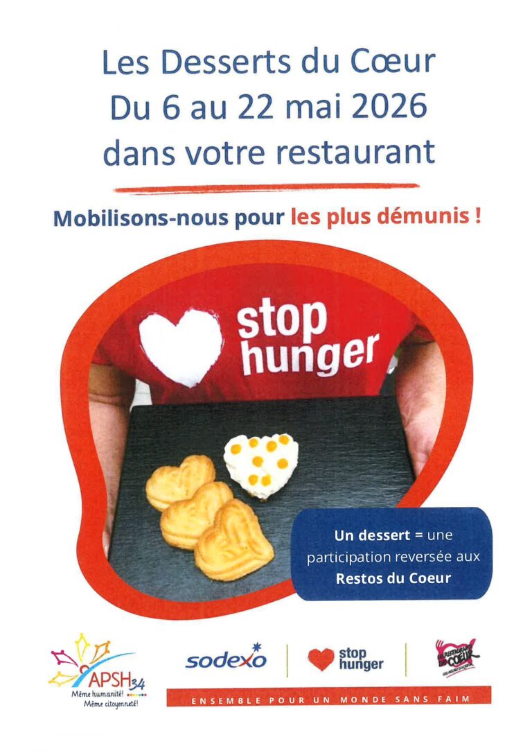 🍰 Les “Desserts du Cœur” s’invitent au self de la clinique du 6 au 22 mai​